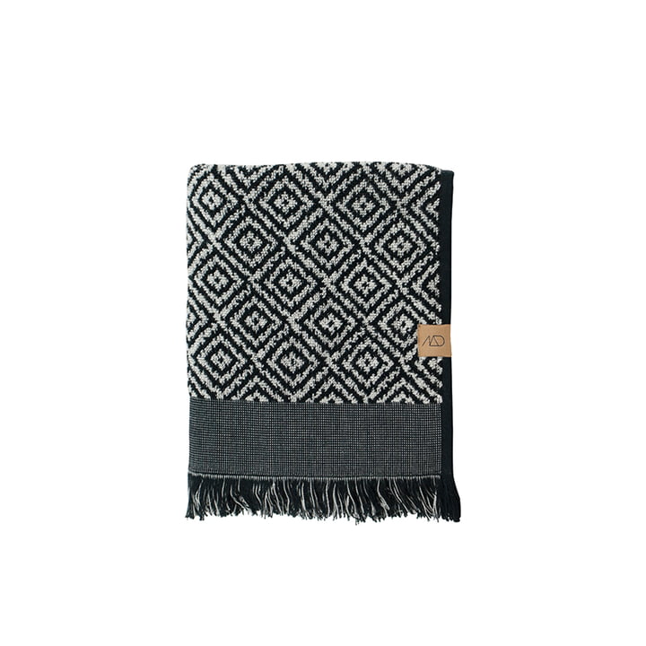 Morocco Towel 50 x 95 cm from Mette Ditmer in black / white