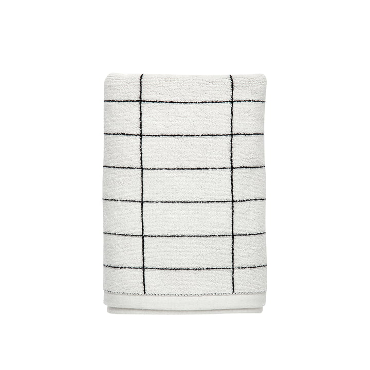 Tile Guest towel 38 x 60 cm from Mette Ditmer in black / off-white