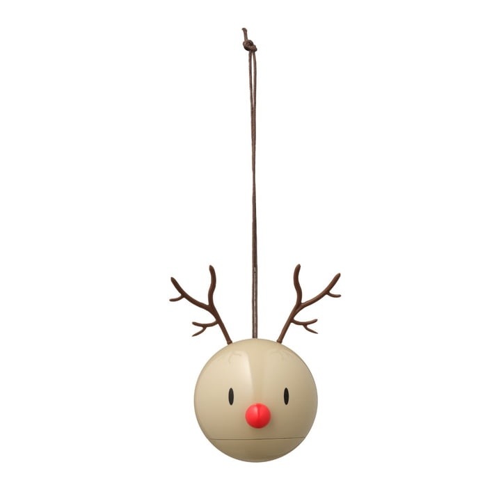 Reindeer ornament from Hoptimist in brown (set of 2)