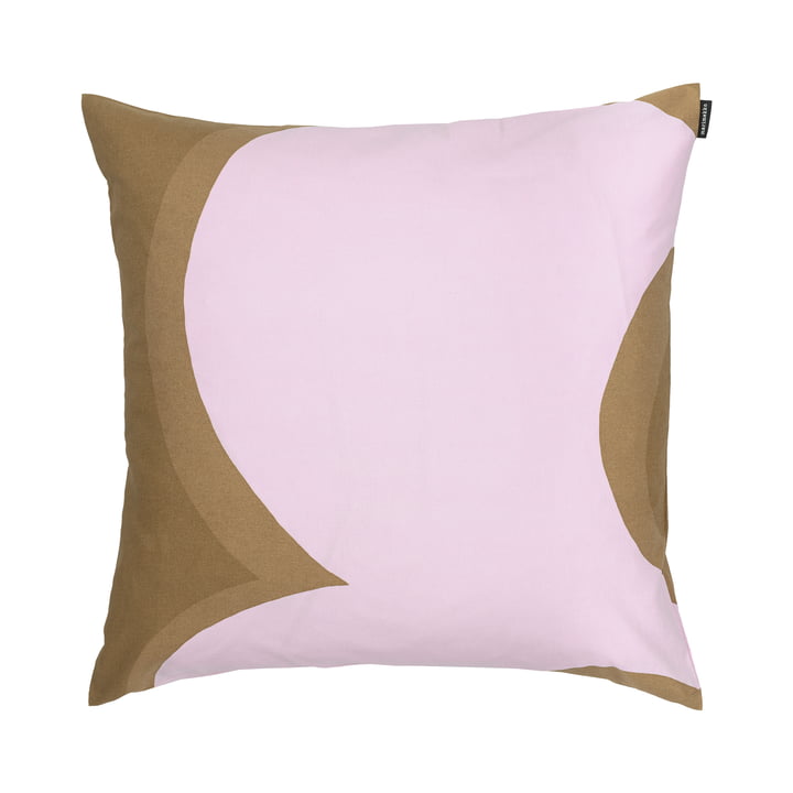 Jokeri pillowcase 50 x 50 cm from Marimekko in brown / pink