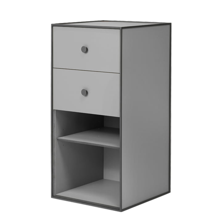 Frame Shelf module 70 incl. drawer from Audo in dark gray