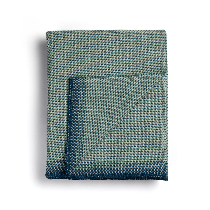 Una Wool blanket 200 x 150 cm from Røros Tweed in blue