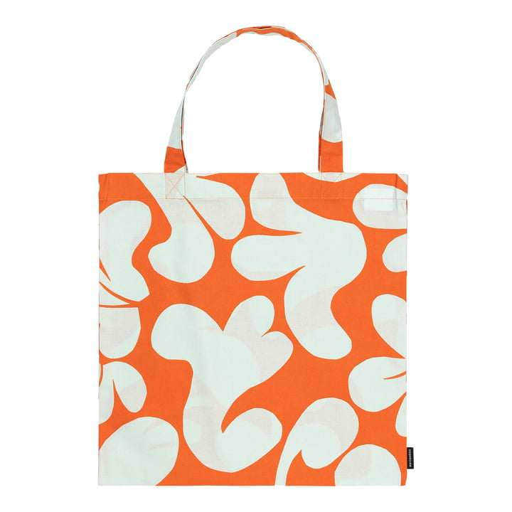 Leikko Shopping bag from Marimekko in orange / light blue (Presummer 2022)