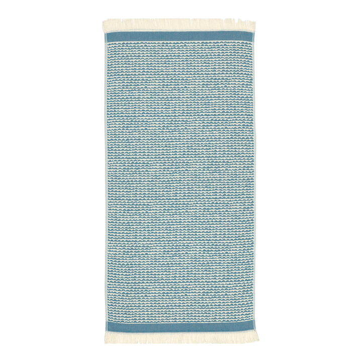 Papajo Towel 50 x 100 cm from Marimekko in off-white / turquoise (Presummer 2022)