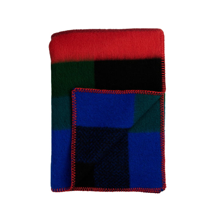 Mikkel Røros Tweed wool blanket 200 x 135 cm in dark