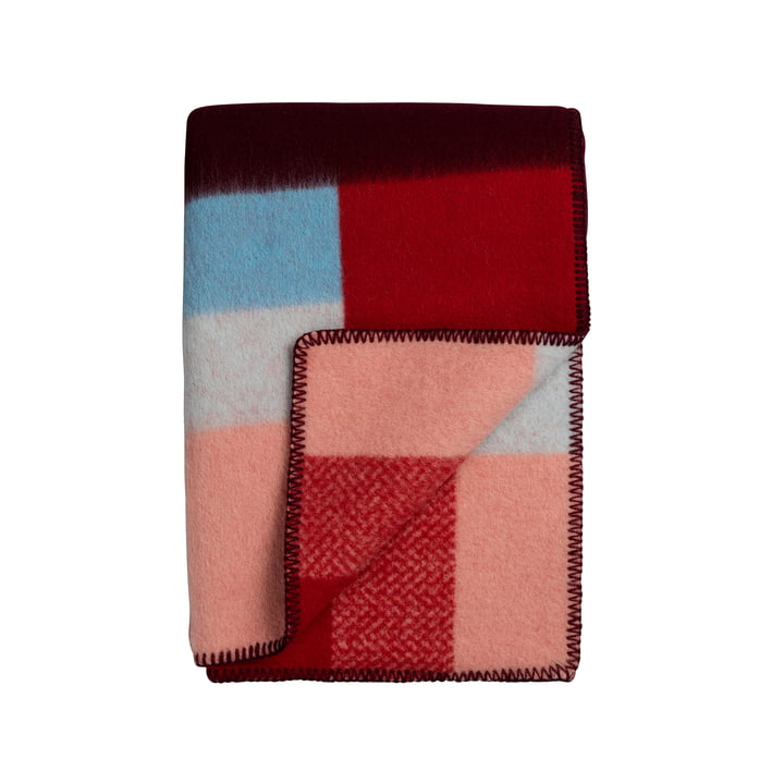 Mikkel Wool blanket 200 x 135 cm from Røros Tweed in red
