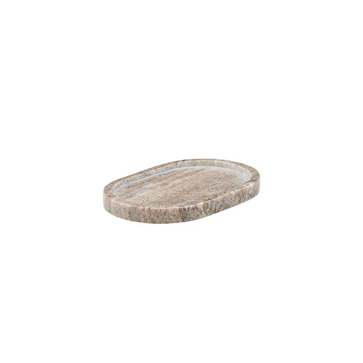 Marble tray oval 19,5 cm from Meraki in beige