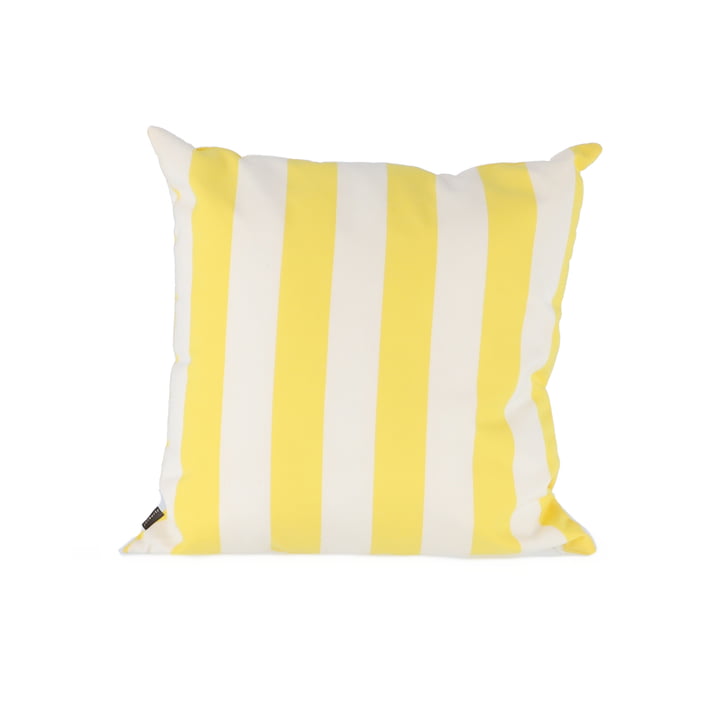 Somnia Outdoor cushion, 48 x 48 cm from Jan Kurtz in stripes white / yellow