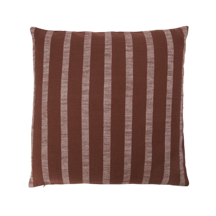 Thame Pillowcase from House Doctor in brown striped design
