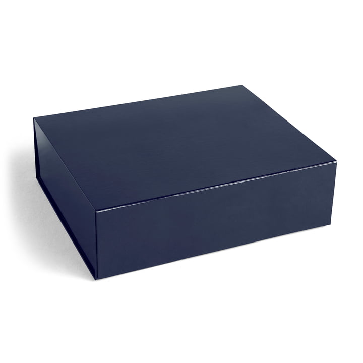 Colour Storage box magnetic L from Hay in color midnight blue