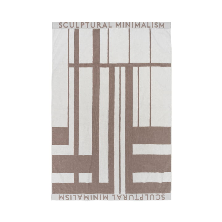 Minimal Towel, 100 x 150 cm in beige / off-white from Kristina Dam Studio