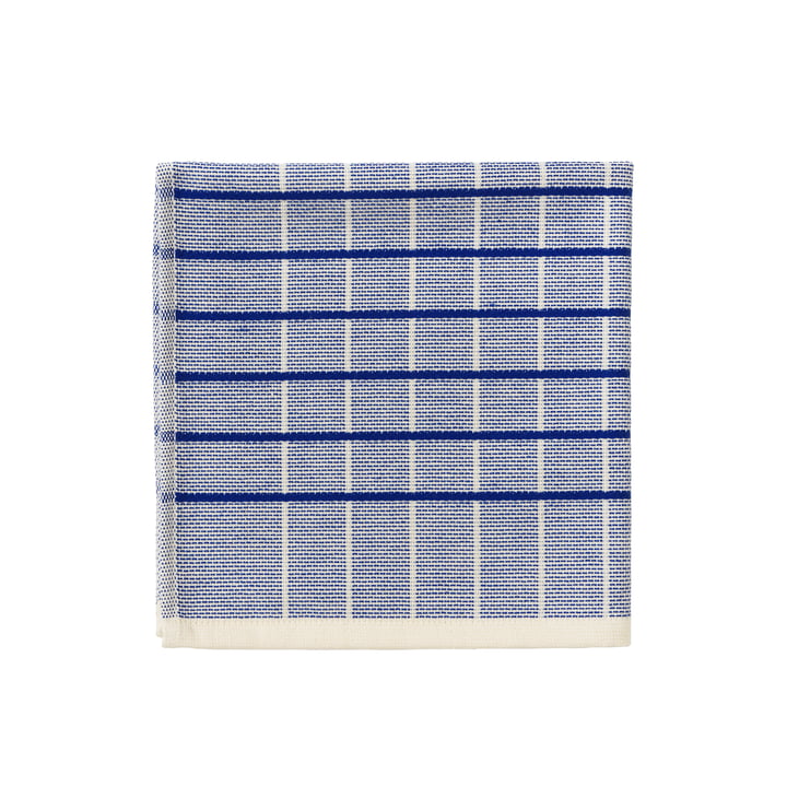 Herman Tea towel from Broste Copenhagen in the version baja blue (striped)