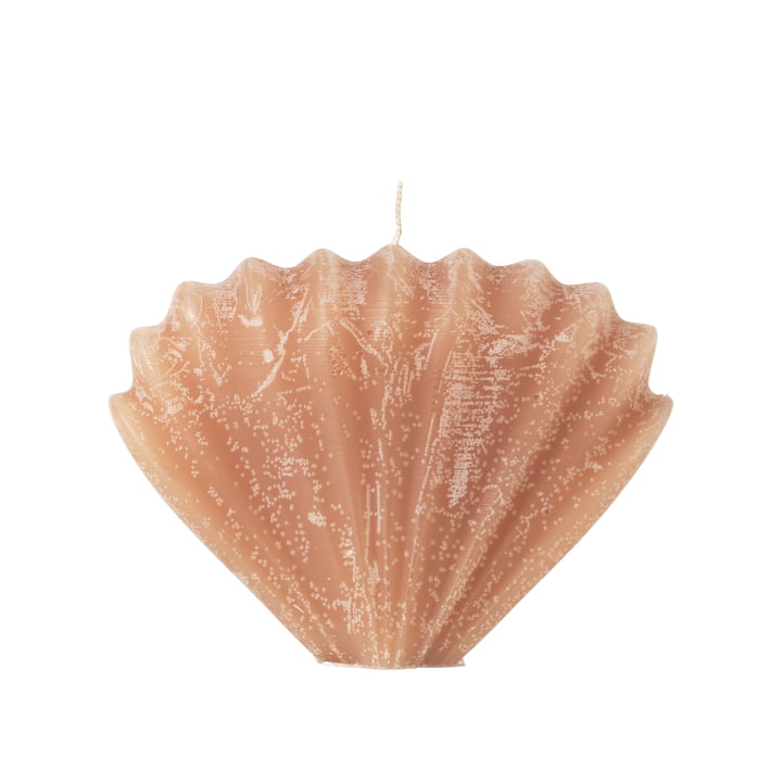 Seashell Candle from Broste Copenhagen in the color dusty peach