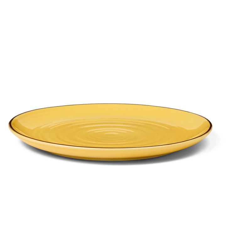 Colore Plate Ø 27 cm in saffron yellow from Kähler Design