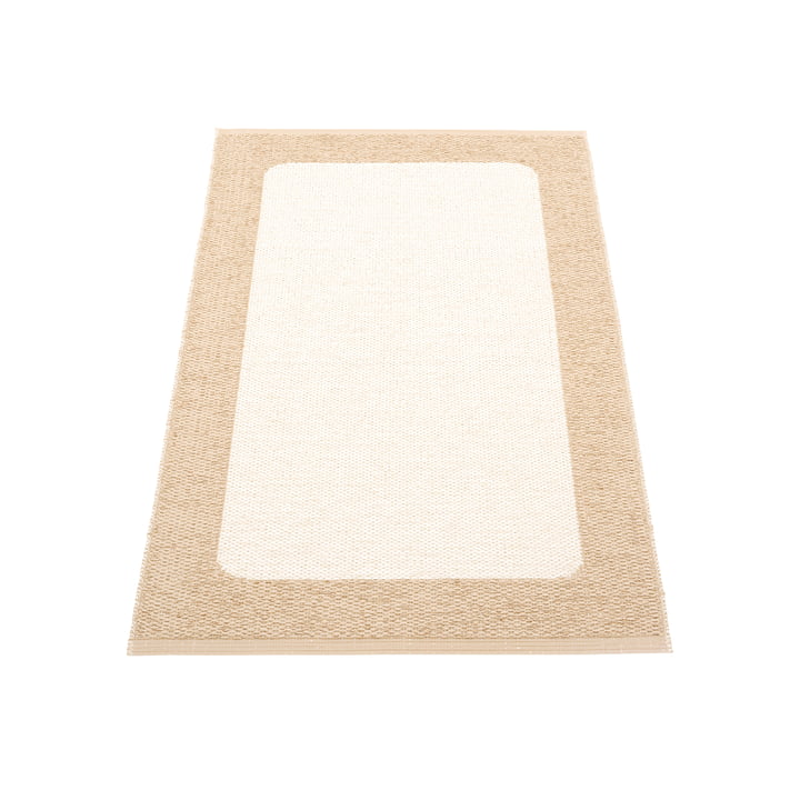 Ilda reversible rug, 70 x 120 cm, beige / vanilla by Pappelina