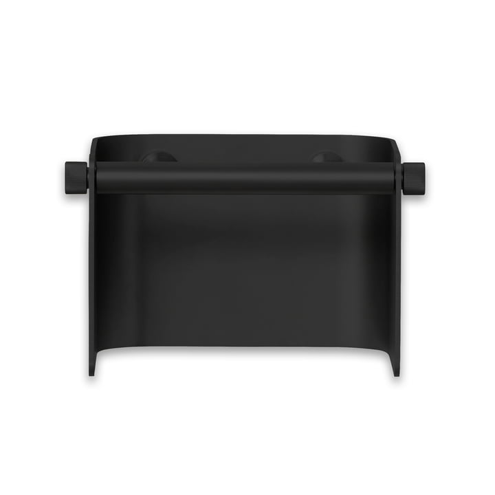 Arc Toilet paper holder, black from Form & Refine