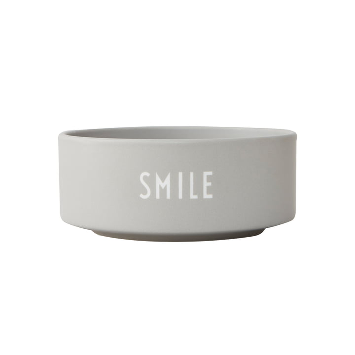 Snack Bowl Smile in cool gray from Design Letters