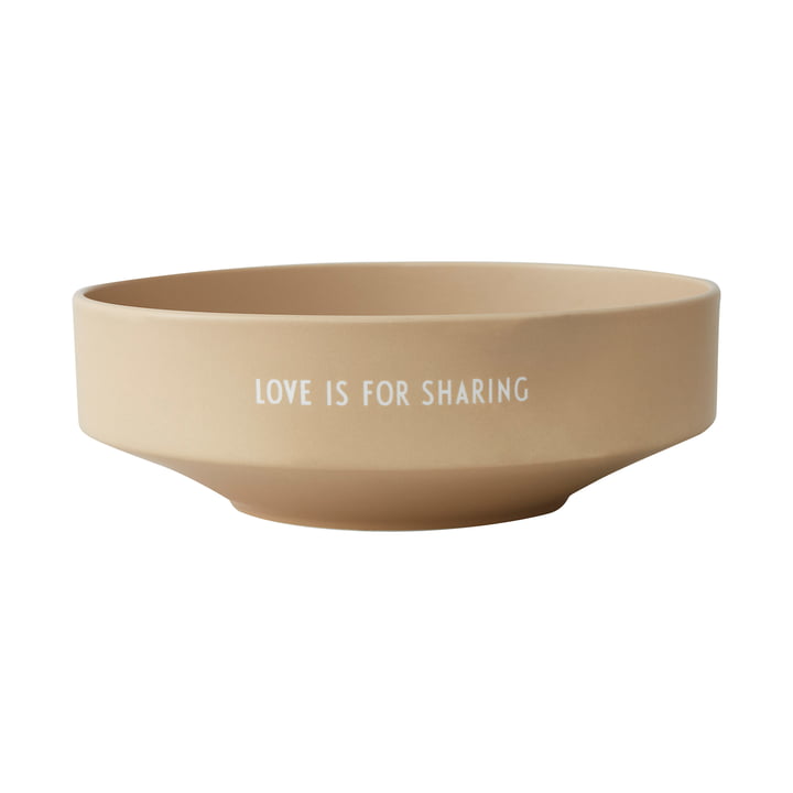 Favourite Bowl large, Ø 22 x H 7.5 cm in beige by Design Letters