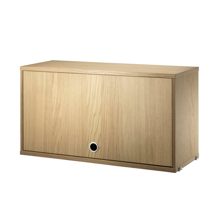 Wardrobe element with hinged door, 78 x 30 cm, oak from String