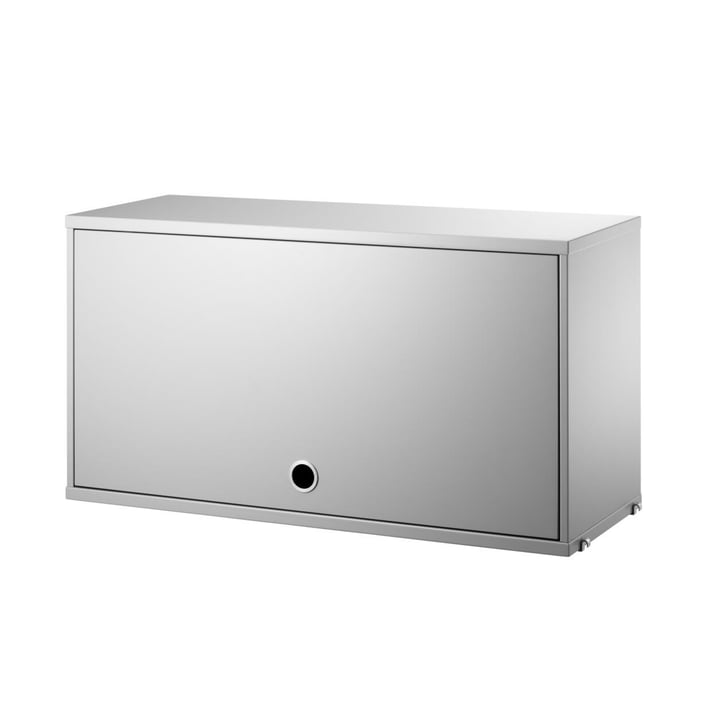 Cupboard element with hinged door, 78 x 30 cm, gray from String