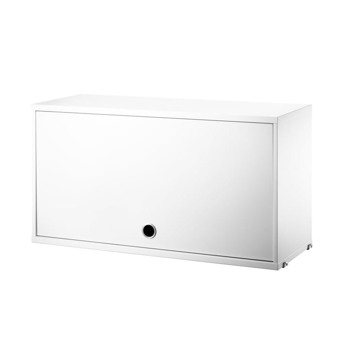 Cupboard unit with hinged door, 78 x 30 cm, white from String