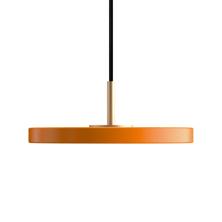 Asteria Micro LED pendant light in brass / orange by Umage