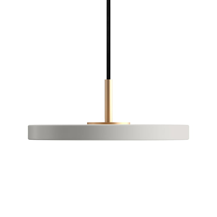 Asteria Micro LED pendant light in brass / mist by Umage