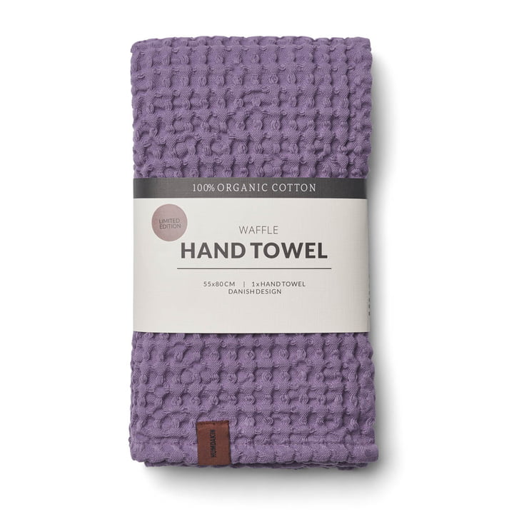 Towel with waffle structure, 55 x 80 cm, lilac from Humdakin