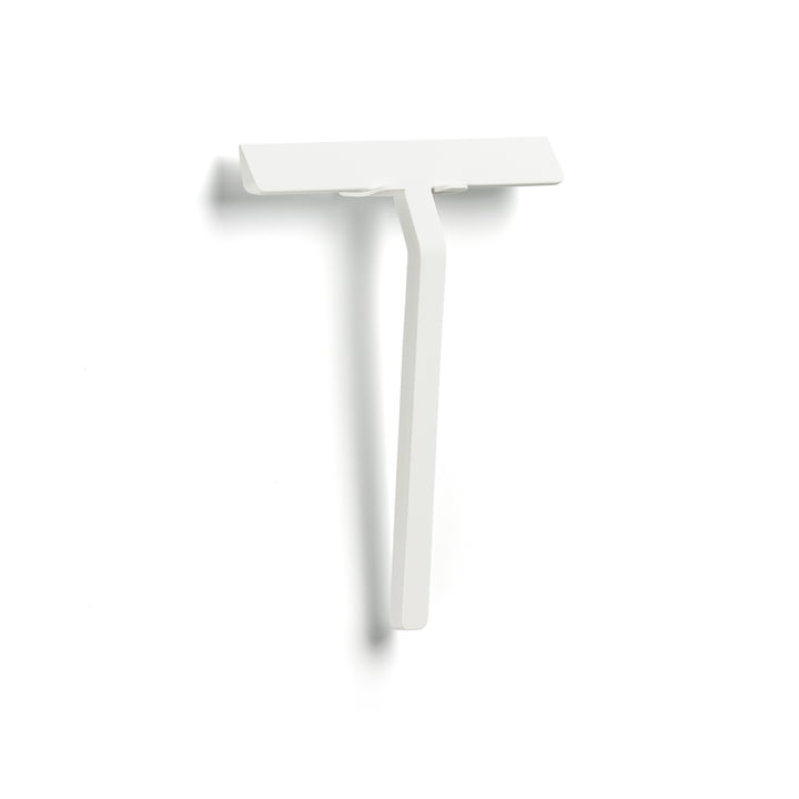 Rim Shower squeegee with holder, 22 cm, white from Zone Denmark