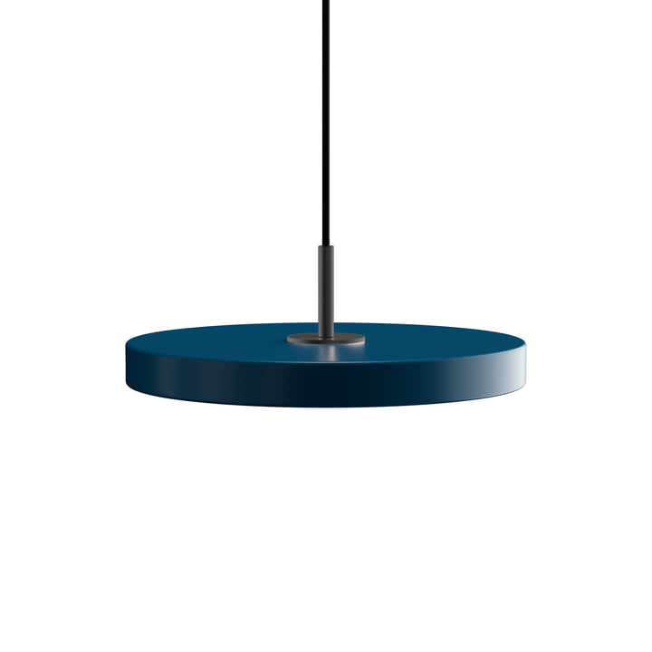 The Asteria Mini LED pendant light from Umage in black / petrol