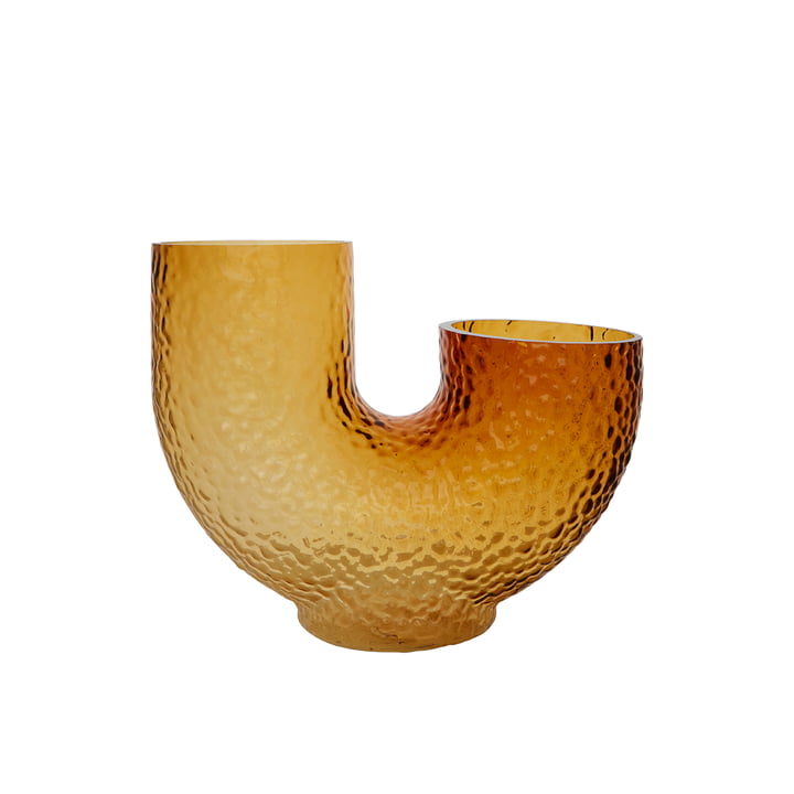 Arura Vase Medium from AYTM in color amber
