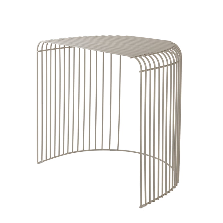 Curva Side table from AYTM in color taupe