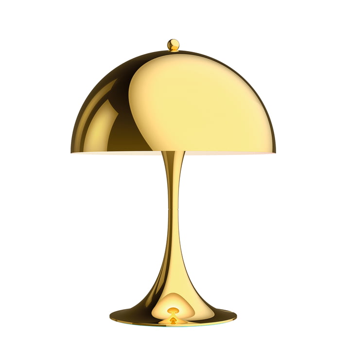 Panthella Mini Table lamp Ø 25 cm, brass by Louis Poulsen