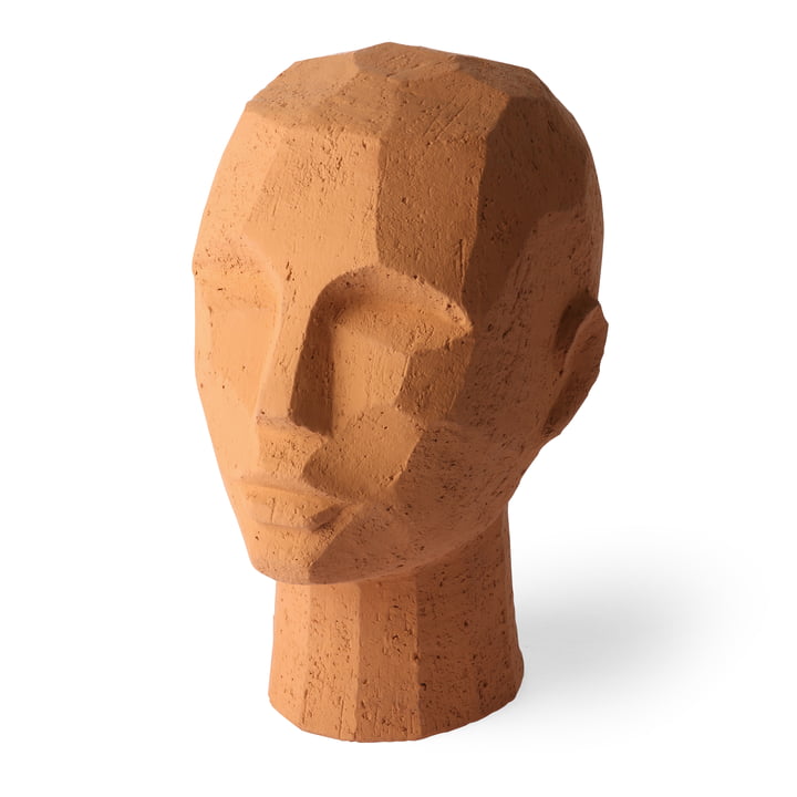 Abstract head sculpture from HKliving made of terracotta