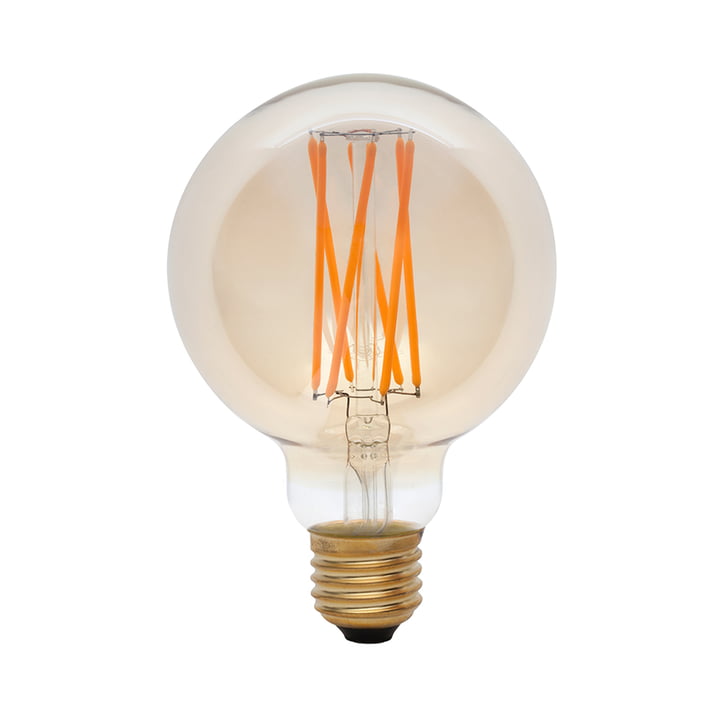 Elva LED bulb E27 6W, Ø 9.5 cm by Tala in transparent yellow