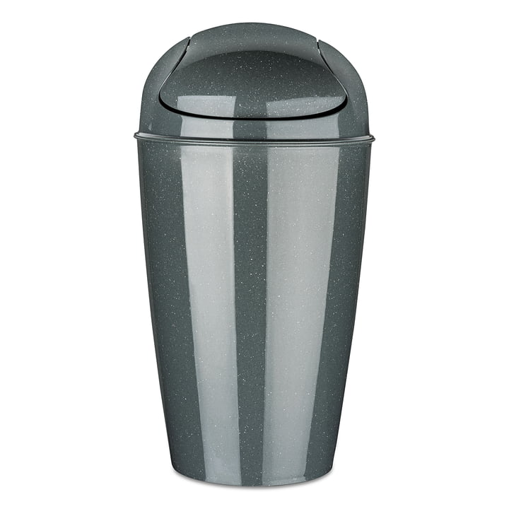 DEL Swing top bin XL, recycled ash grey from Koziol