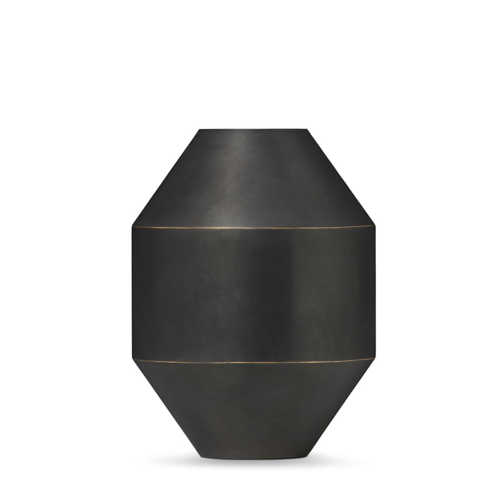 Hydro Vase, h 20 cm, black / oxidized from Fredericia