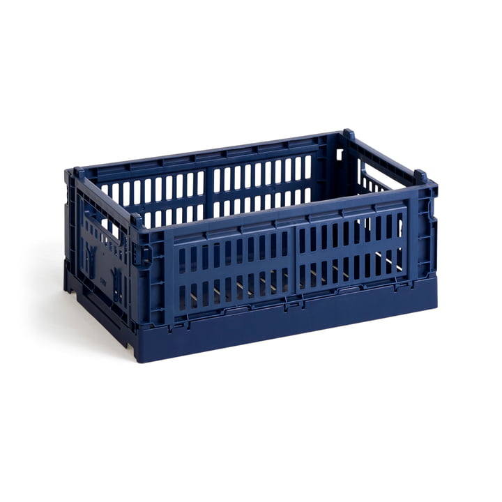 Colour Crate Basket recycled S from Hay in the color dark blue
