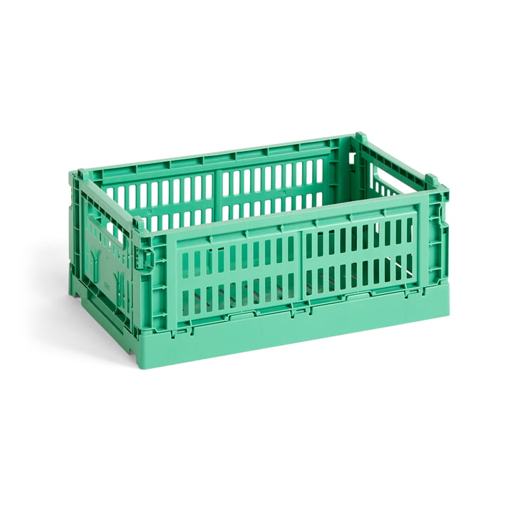 Colour Crate Basket recycled S from Hay in the color dark mint