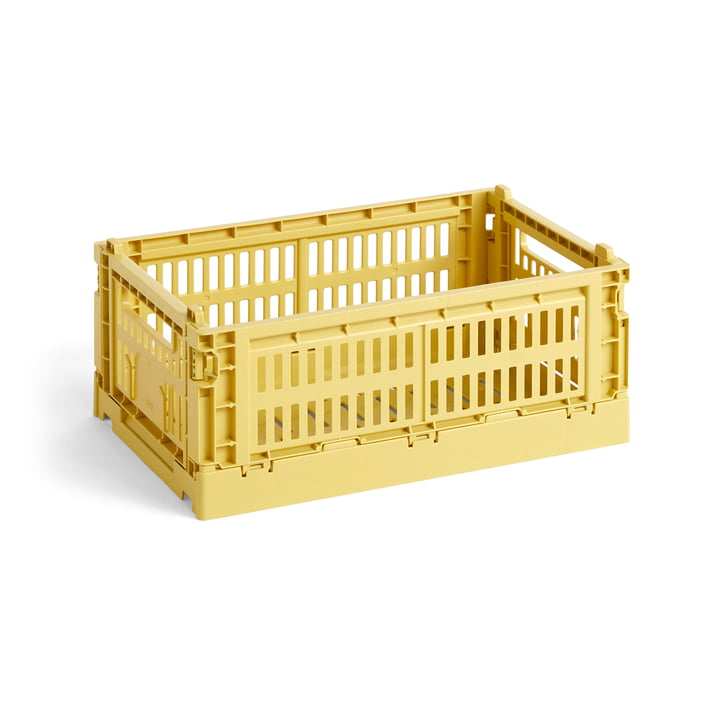 Colour Crate Basket recycled S from Hay in the color dusty yellow