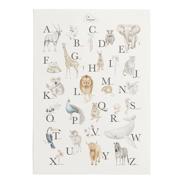Alphabet Poster from Cam Cam Copenhagen