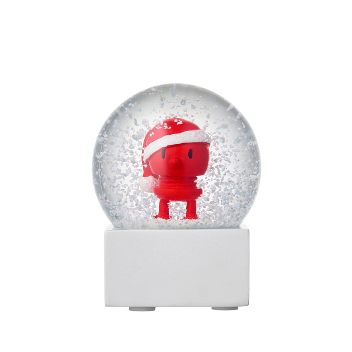 Santa Snow globe, small, red from Hoptimist