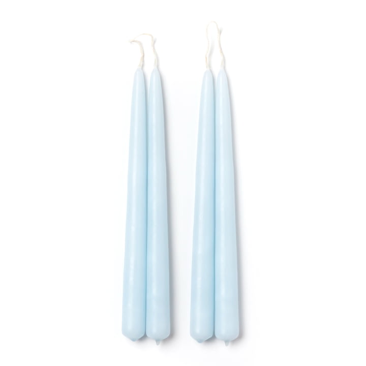 Blossom Candles, sky blue (set of 4) from applicata