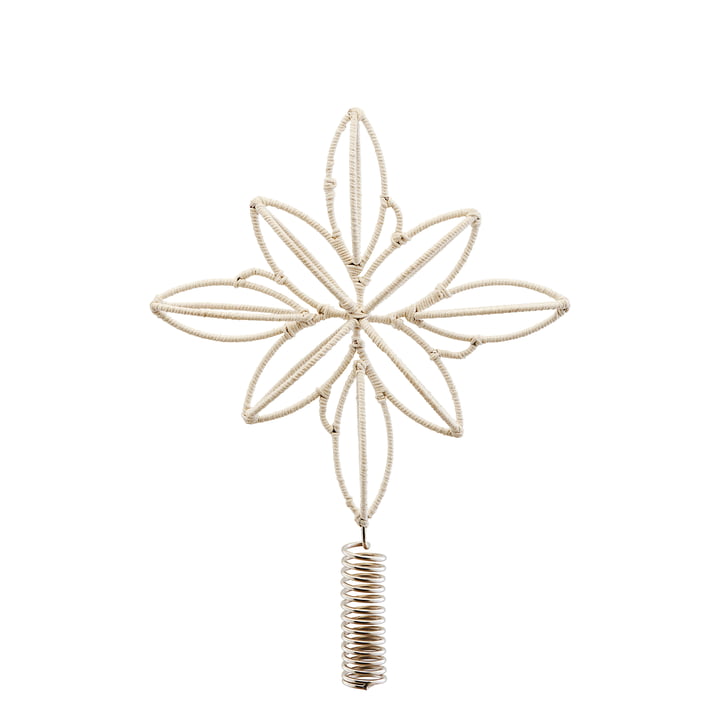 Soft Christmas tree top, Ø 23 cm, beige from House Doctor