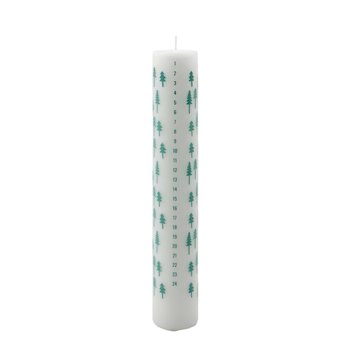Shine Calendar candle from House Doctor in color light blue