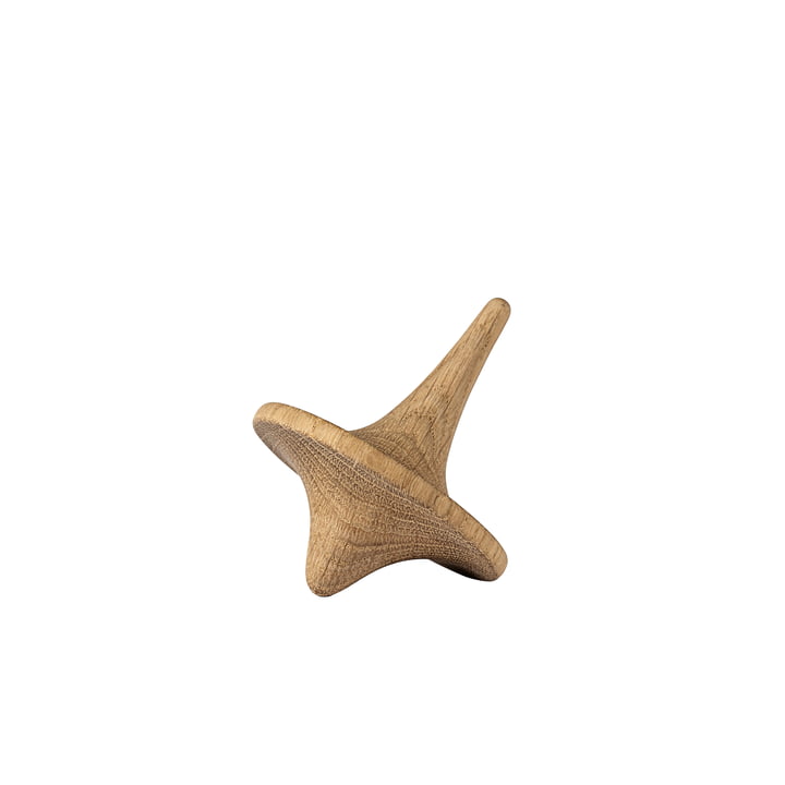 Spin'it wooden spinning top, small, oak from boyhood
