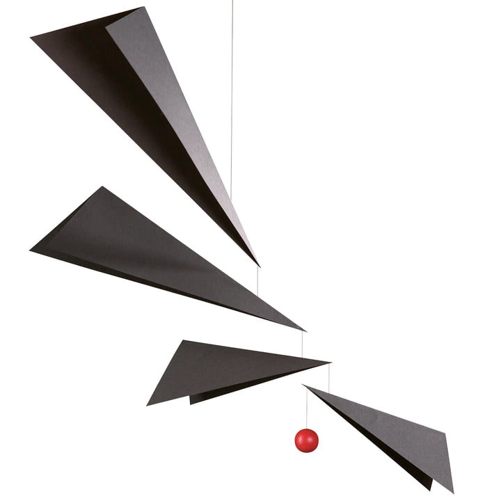 Wings Mobile, black / red from Flensted Mobiles