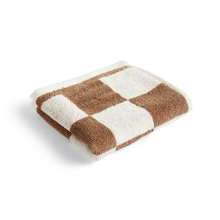 Check Washcloth, 30 x 30 cm, cappuccino from Hay