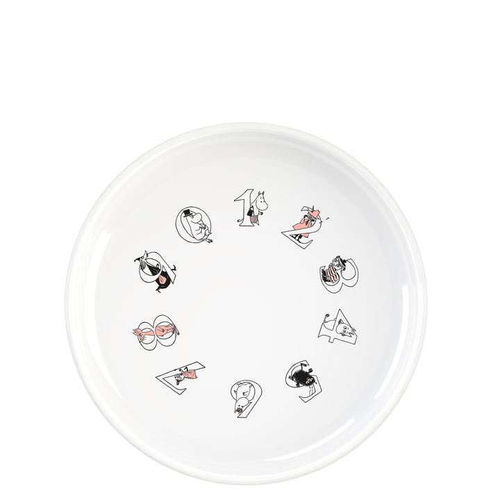 Moomin ABC Plate Ø 15 cm, salmon from Rig-Tig by Stelton