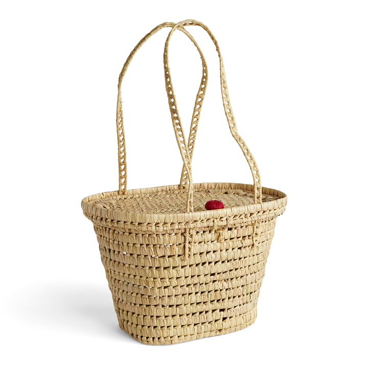 Sobremesa Picnic and shopping basket, natural / red by Hay